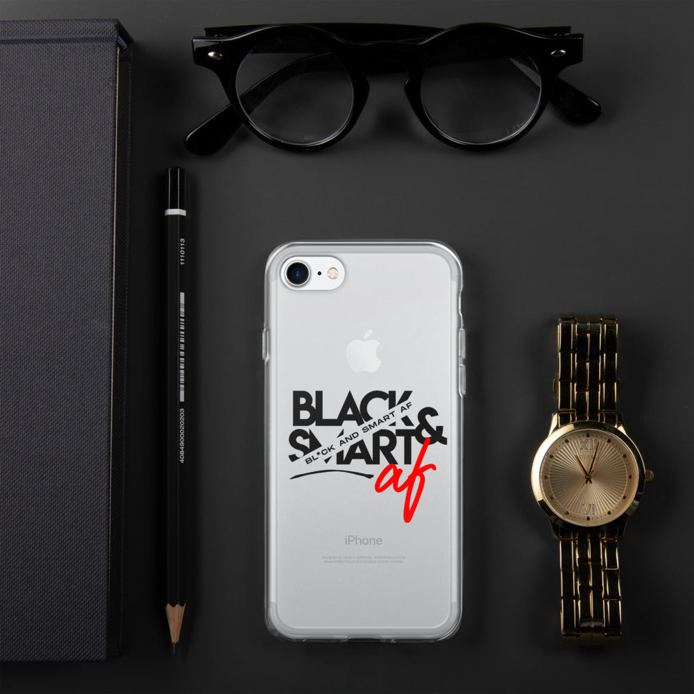 Black & Smart AF iPhone Case