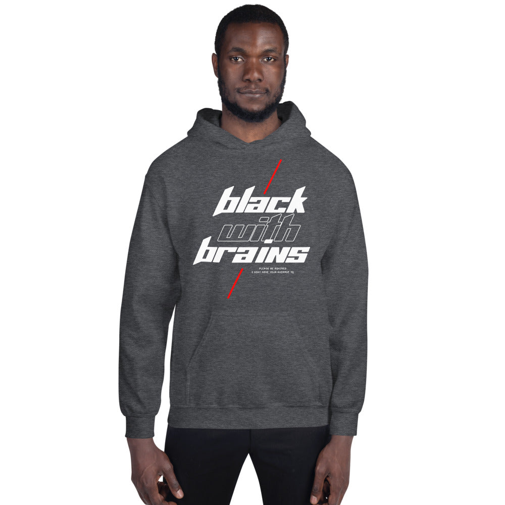 Black With Brains Unisex Hoodie