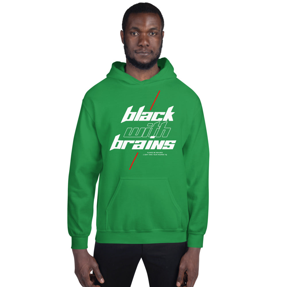Black With Brains Unisex Hoodie