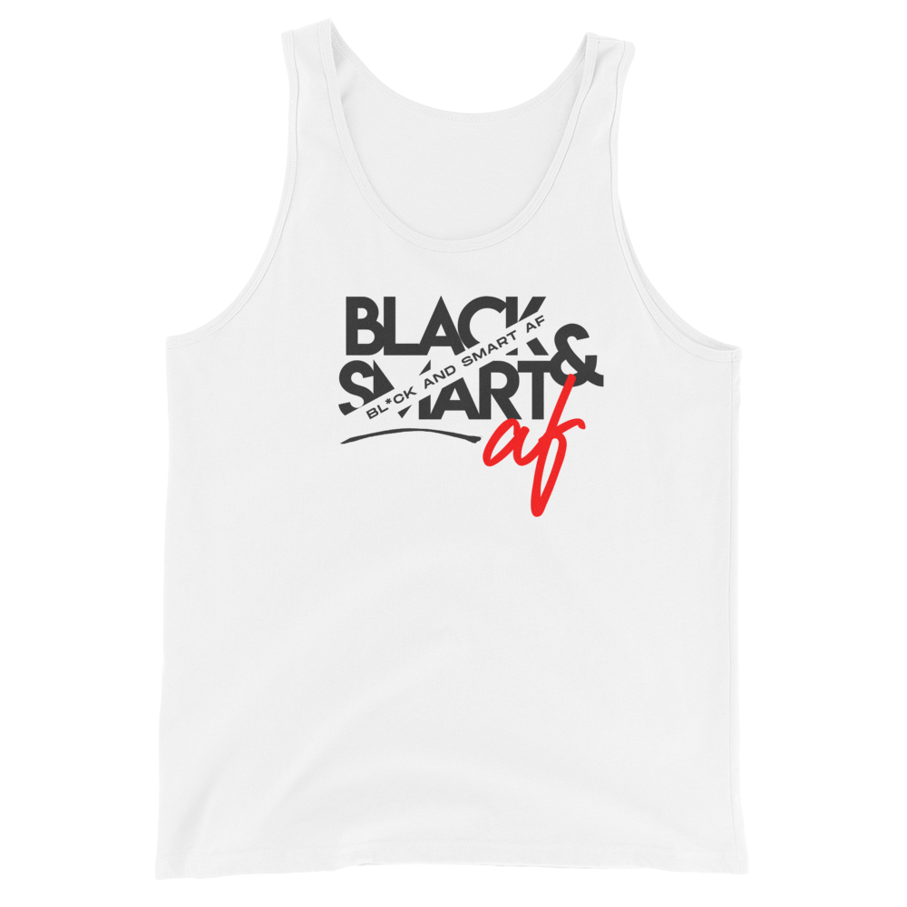 Black & Smart AF Unisex Tank Top