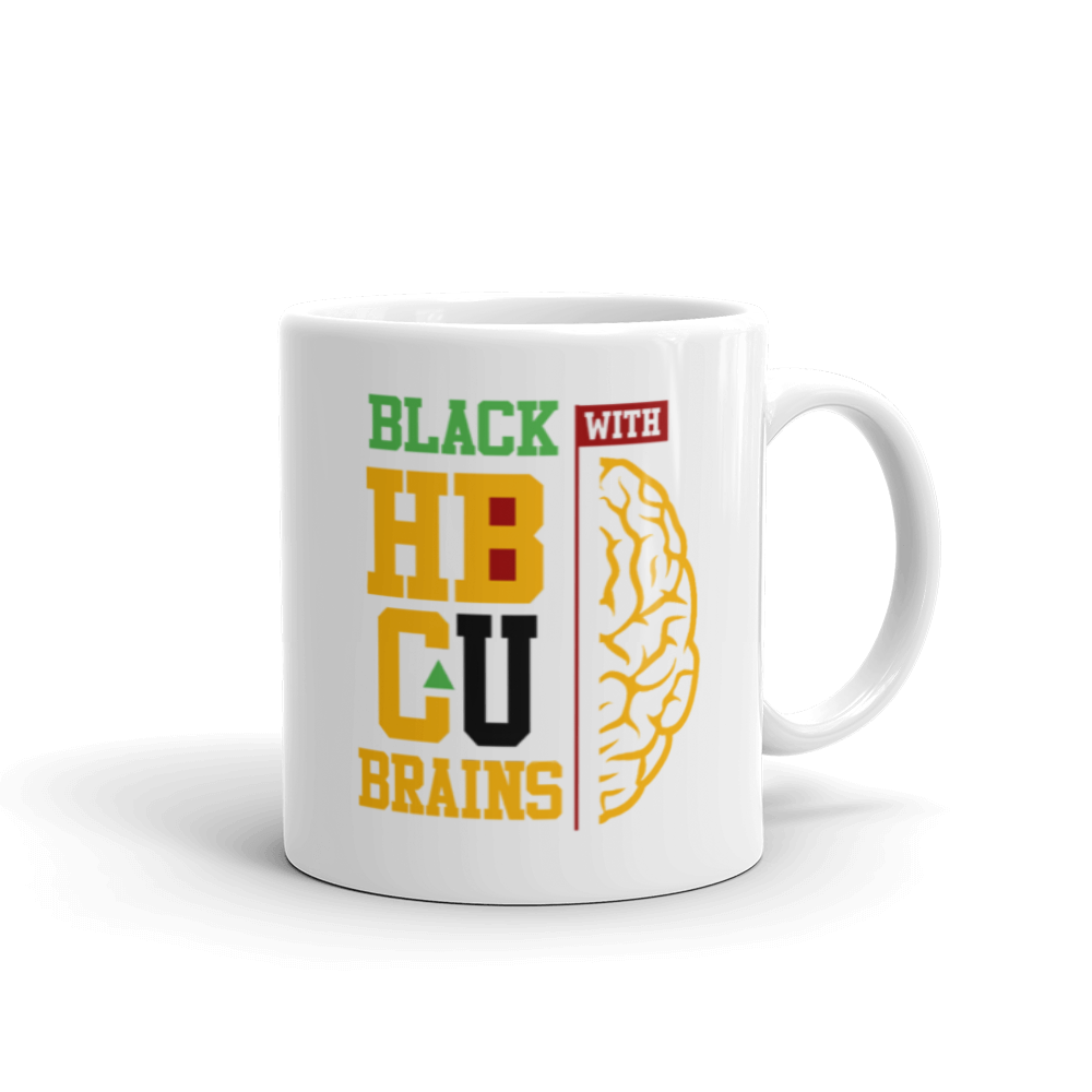 Black With HBCU Brains Mug