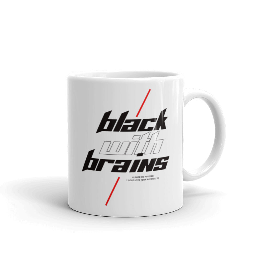 Black With Brains Mug